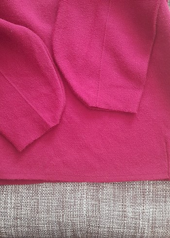 Bordo Kadın Boğazlı Yün Kazak - Görsel 3