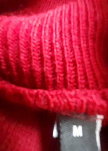 Bordo Kadın Boğazlı Yün Kazak - Görsel 4