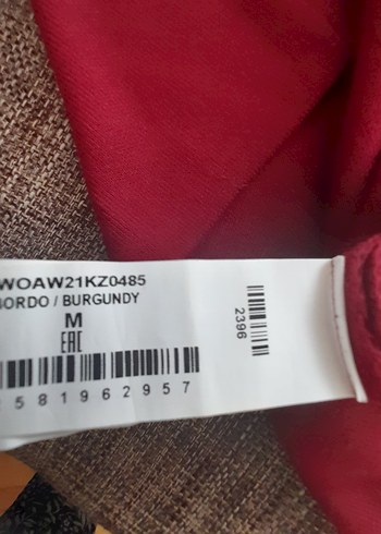 Bordo Kadın Boğazlı Yün Kazak - Görsel 5