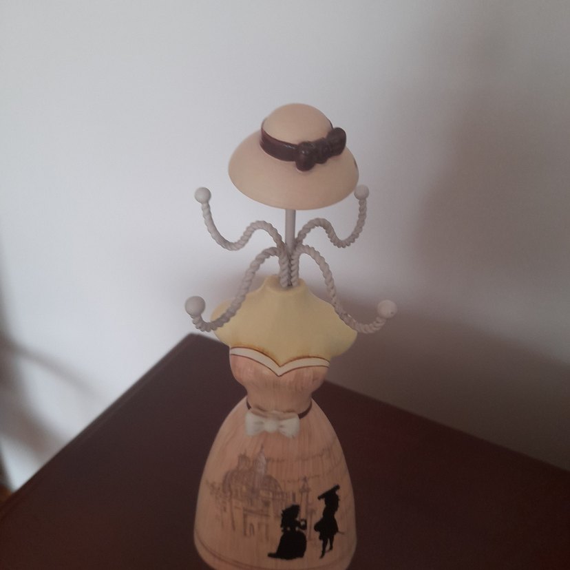 Pembe Pastel Figürin Takı Askısı - Görsel 2