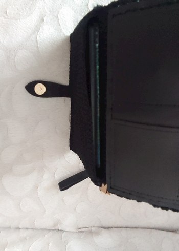 Siyah Örgü Kadın Portföy cuzdan - Görsel 3