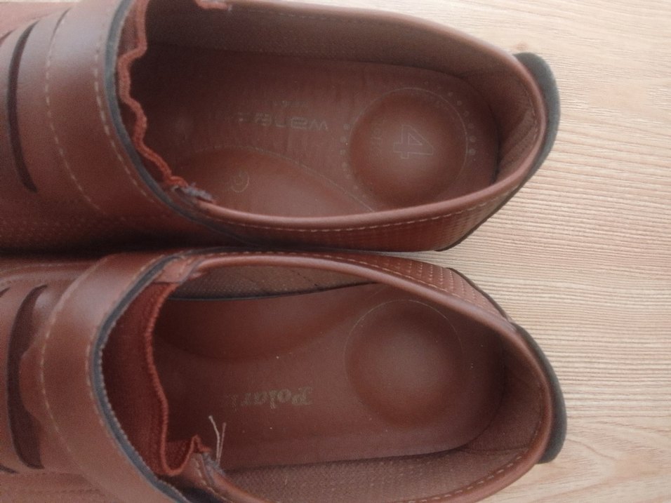 Kahverengi Dolgu Topuklu Kadın Günlük Ayakkabı - Görsel 4