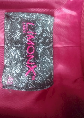 Bordo Düğmeli trençkot - Görsel 3