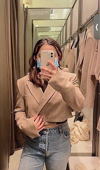 Zara Zara crop blazer ceket