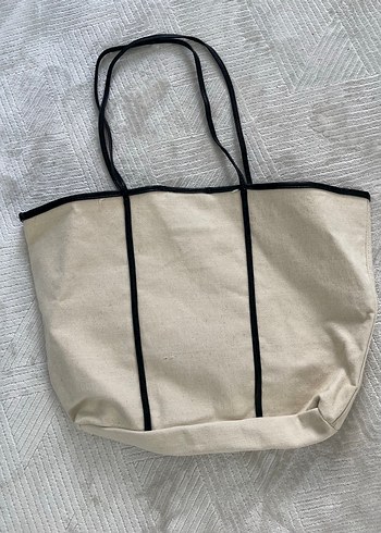 Suud Collection Suud collection Minimalist Beyaz Keten Kadın Çanta