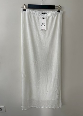 m Beden beyaz Renk Butik ürünü Kadın Beyaz Uzun Etek