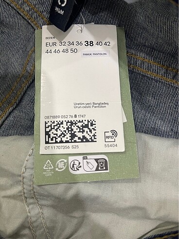 38 Beden H&M jean