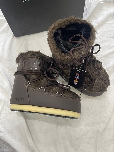 37 Beden kahverengi Renk Moon boot