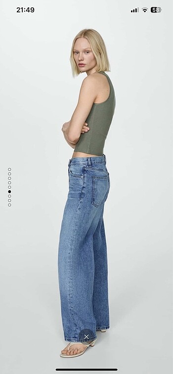 38 Beden mavi Renk Mango jean