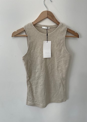 Zara Bej Kolsuz Fitted Atlet