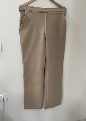 Zara Bej Kadın Normal Kesim Kumaş Pantolon