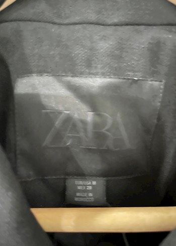 m Beden Zara Kadın Siyah Keten Ceket