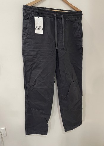Zara Zara Gri Rahat Kesim Kadın Pantolon
