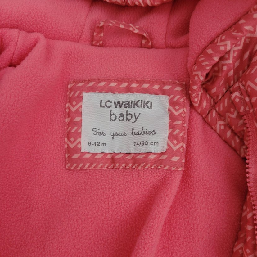 Pembe Örgü Bebek Kız Tulumu - Görsel 3