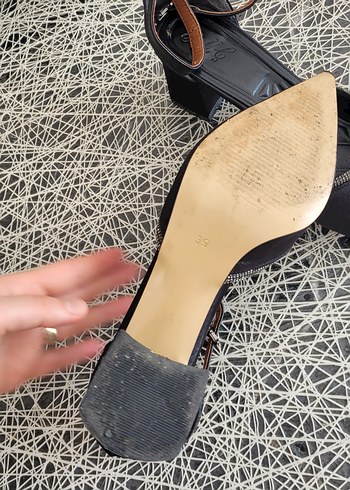 Siyah  Topuklu Kadın Ayakkabı - Görsel 3