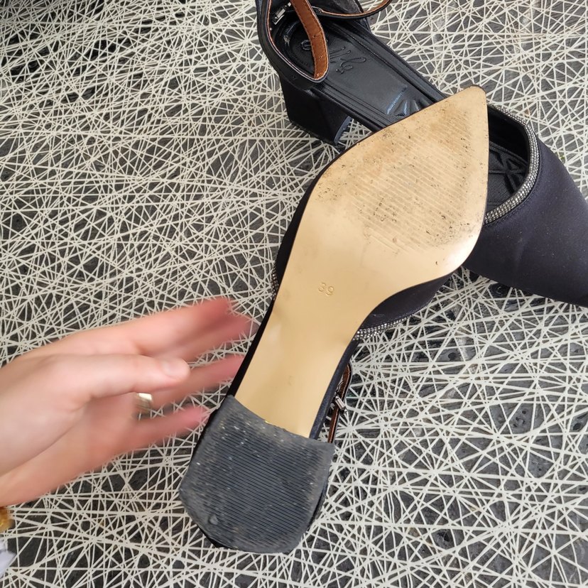 Siyah  Topuklu Kadın Ayakkabı - Görsel 3