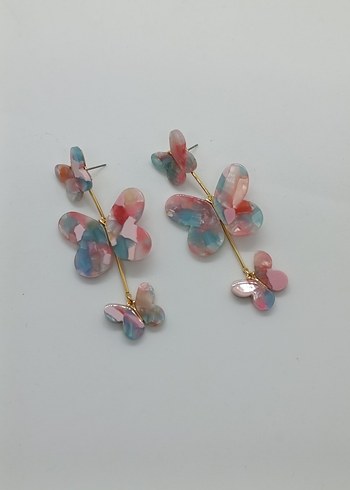 kelebek küpe - Görsel 3