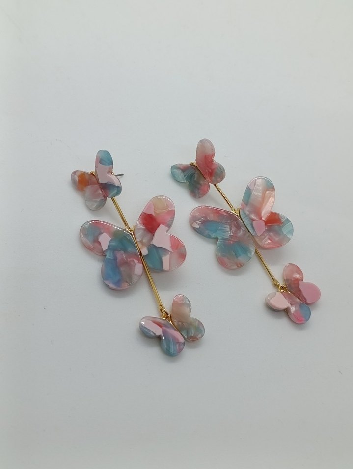 kelebek küpe - Görsel 2