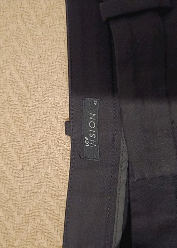 kadın Siyah Ofis Pantolonu, Normal Boy, Regular Fit - Görsel 3