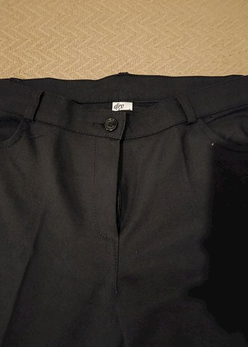 Siyah Kadın Ofis Kumaş Pantolon - Görsel 2