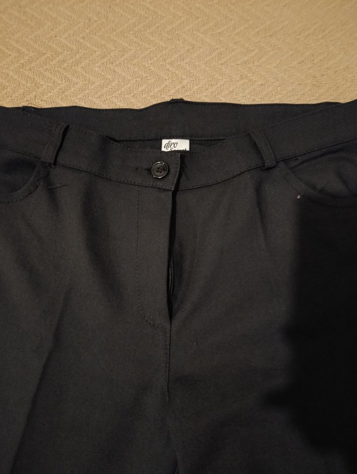 Siyah Kadın Ofis Kumaş Pantolon - Görsel 2