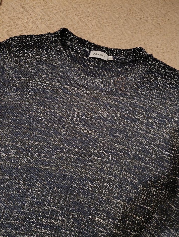 Gri Örgü Kadın Kazak - Görsel 2