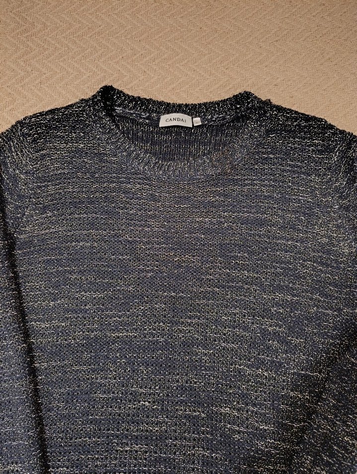 Gri Örgü Kadın Kazak - Görsel 3