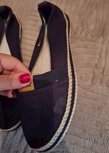 Kadın Mavi Adidas Espadril  Düz Taban - Görsel 4