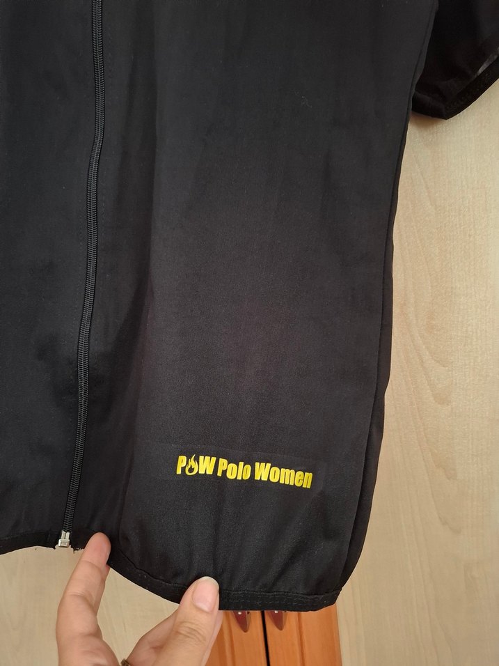 Fermuarlı Siyah sauna Kısa Kollu Kadın Üstü - Görsel 3