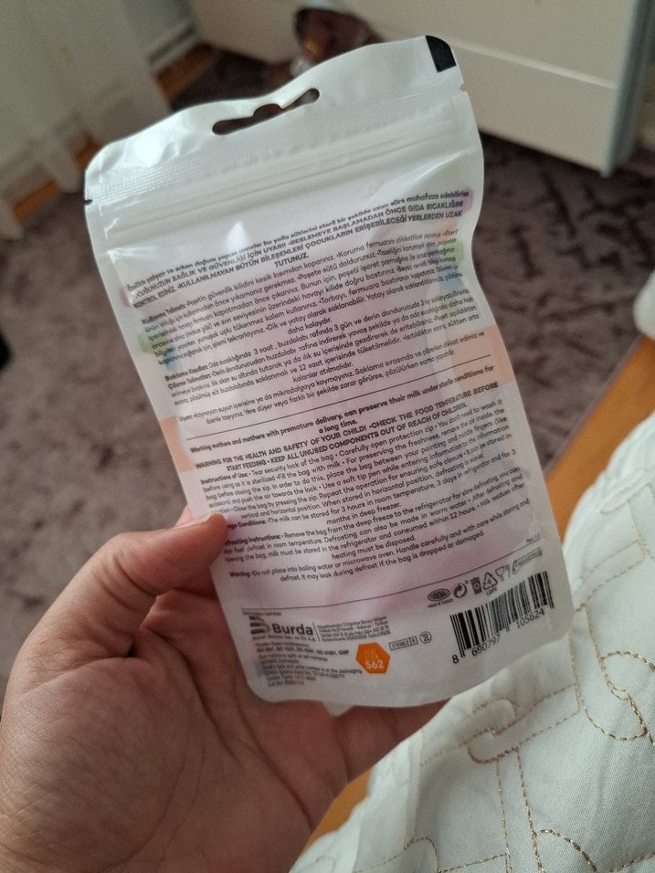 Bebst 10'lu Pastel Süt Saklama Poşeti - Görsel 3