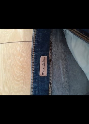 Kadın Mavi marka İspanyol paça pantolon - Görsel 3