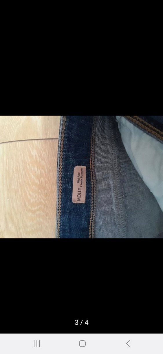 Kadın Mavi marka İspanyol paça pantolon - Görsel 3