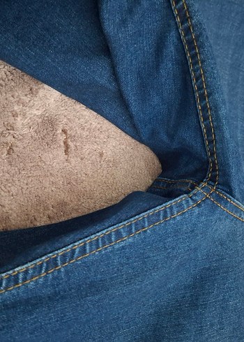 Kadın Mavi Fitted Denim Midi Pantolon - Görsel 2