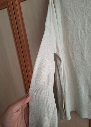 Bej Midi Kadın Hırka ve Tunik Seti - Görsel 5