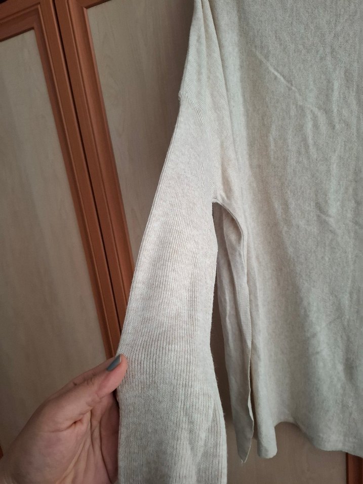 Bej Midi Kadın Hırka ve Tunik Seti - Görsel 5