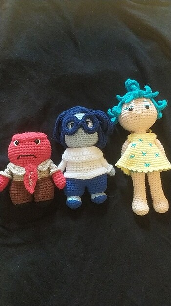 Amigurumi Ters yüz karakterleri.