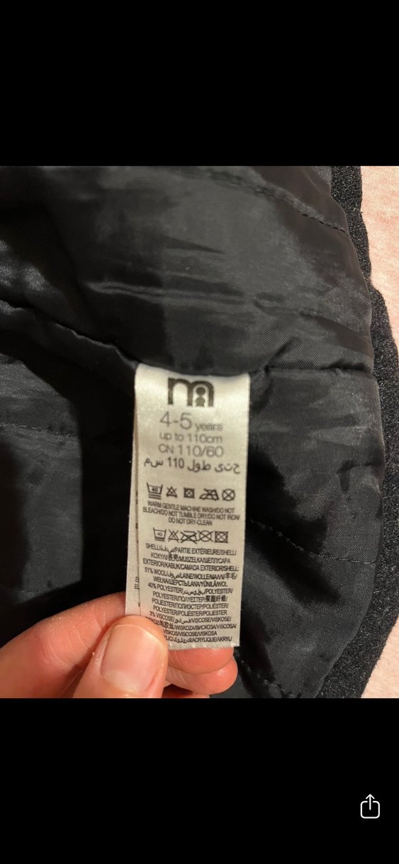 Erkek Çocuk Gri Düğmeli Street Wear Kaban - Görsel 3