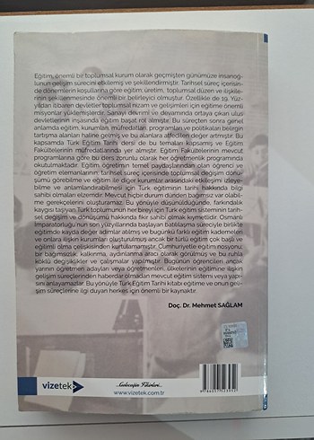 Beden Türk Eğitim Tarihi Kitabı - Editör Doç. Dr. Mehmet Sağlam