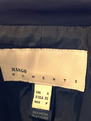 s Beden siyah Renk Mango Blazer %70 İndirimli.