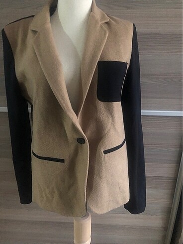 İpekyol siyah kaşe blazer ceket