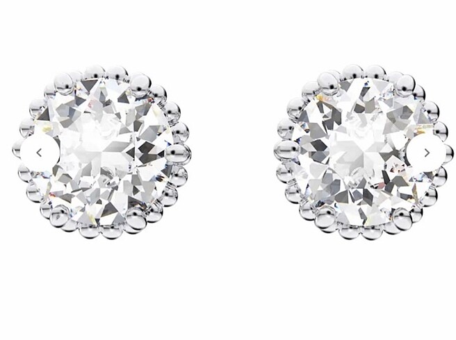 Beden Swarovski orjinal kutulu küpe