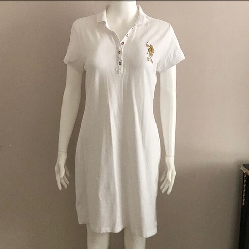 U.S Polo Assn. Uss polo Assn beyaz spor elbise