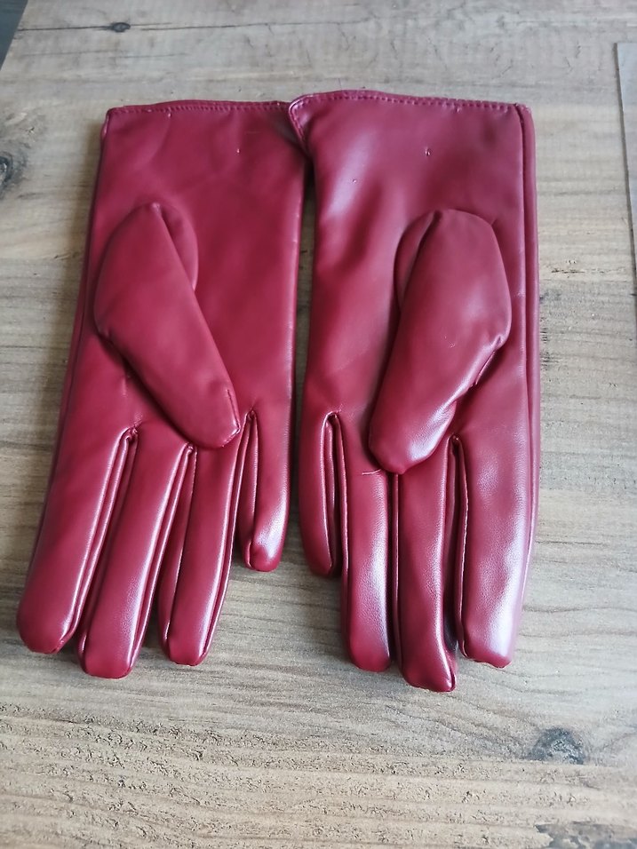 Koton  Bordo Deri Kadın Eldivenleri - Görsel 2