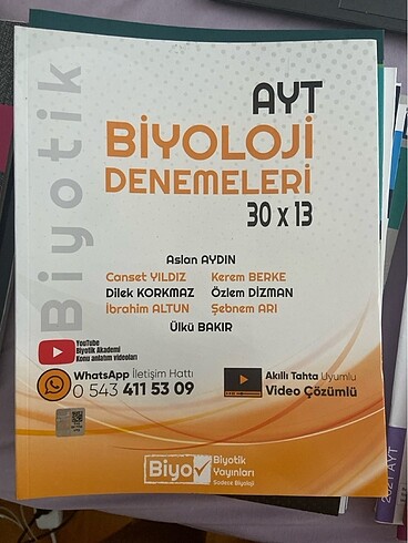 Biyotik Ayt 30lu Deneme