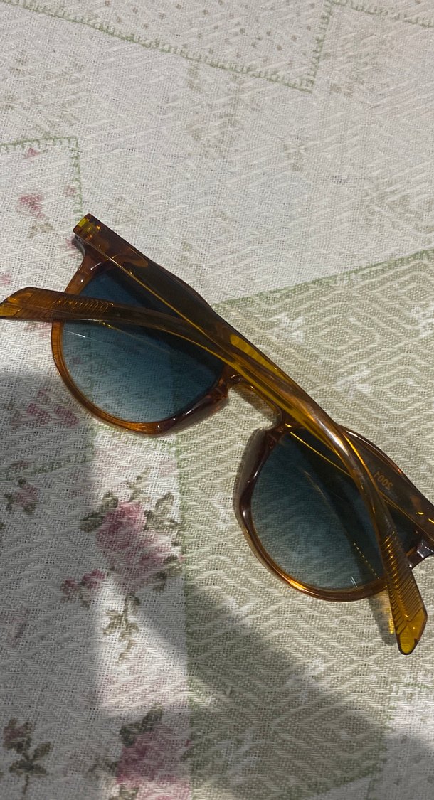 Kahverengi Vintage Kadın güneş Gözlüğü - Görsel 2