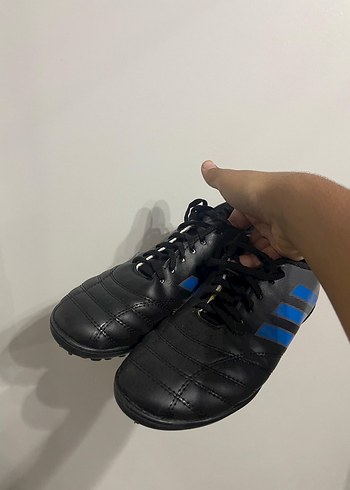 42 Erkek Mavi Siyah Futbol halı saha Ayakkabısı - Görsel 2