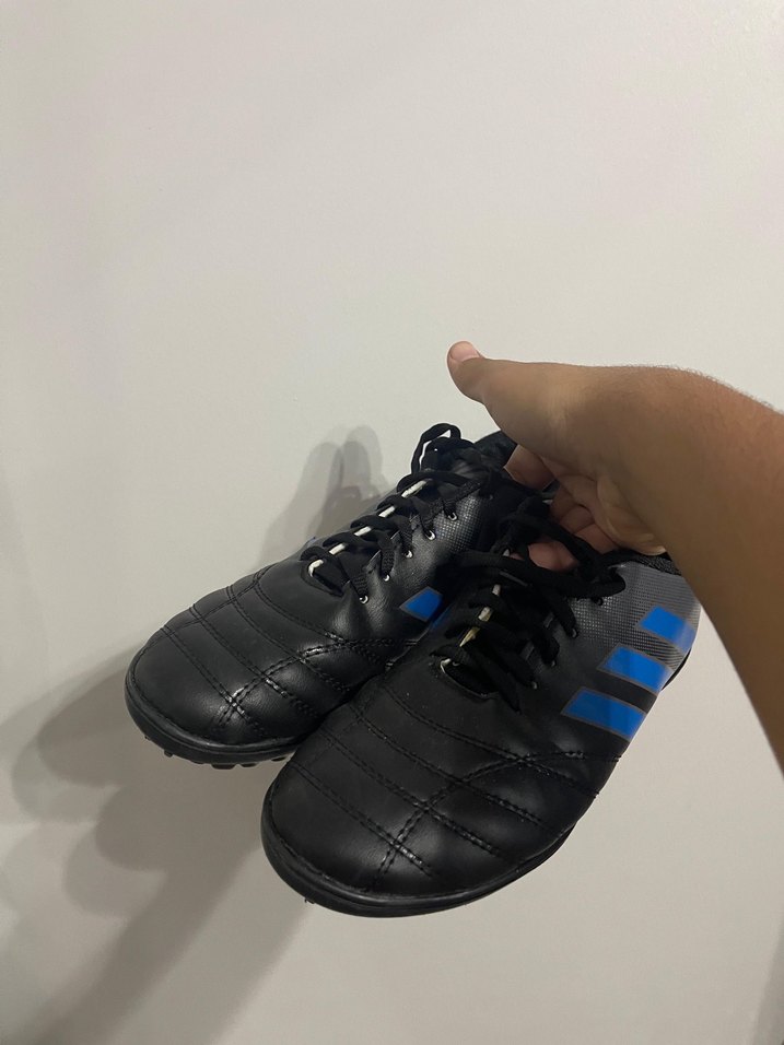 42 Erkek Mavi Siyah Futbol halı saha Ayakkabısı - Görsel 2