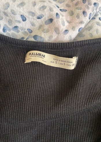 Siyah V Yaka Kısa Kollu Crop Top - Görsel 2