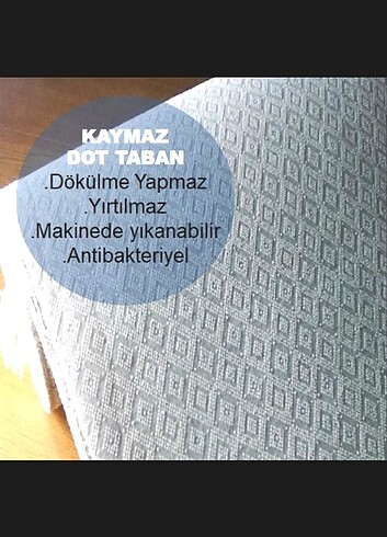  Beden Dot Kaymaz Taban Halı 40x60