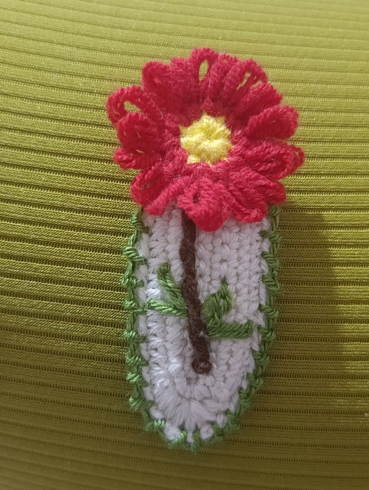 Renkli Nakışlı Örgü Çocuk Toka Seti - Görsel 3